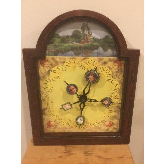 Magical Wood Family Clock With Custom Photos
