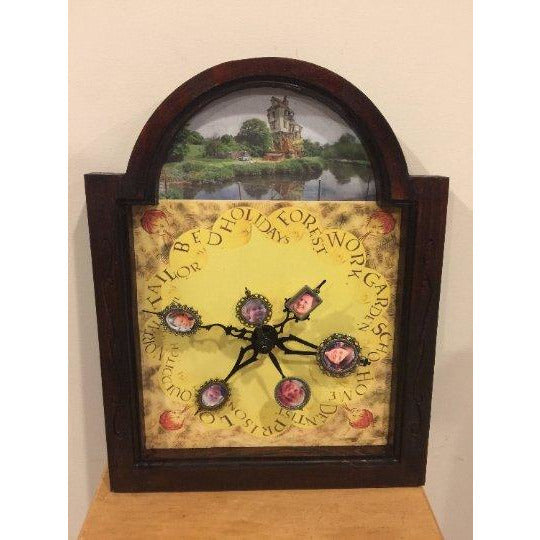 CCHobbyFun Magical Wood Family Clock With Custom Photos