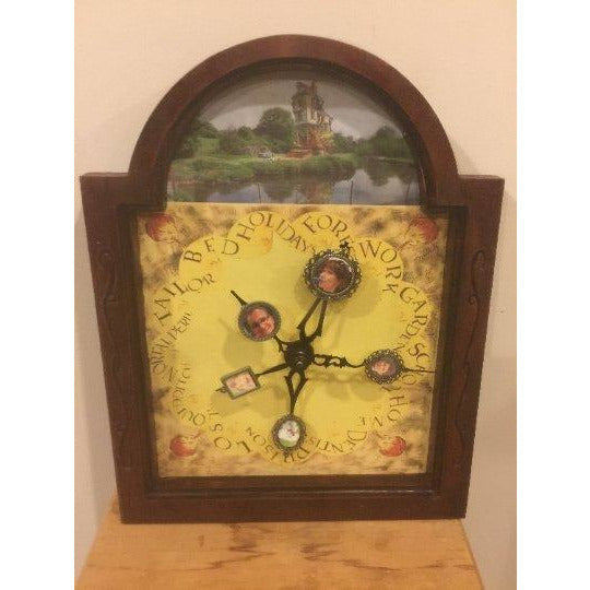 CCHobbyFun Magical Wood Family Clock With Custom Photos