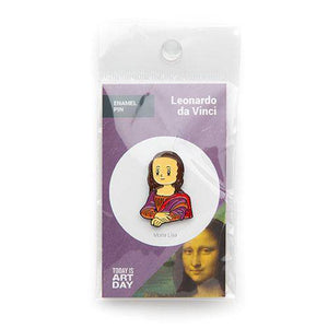 Mona Lisa Enamel Pin - Today is Art Day