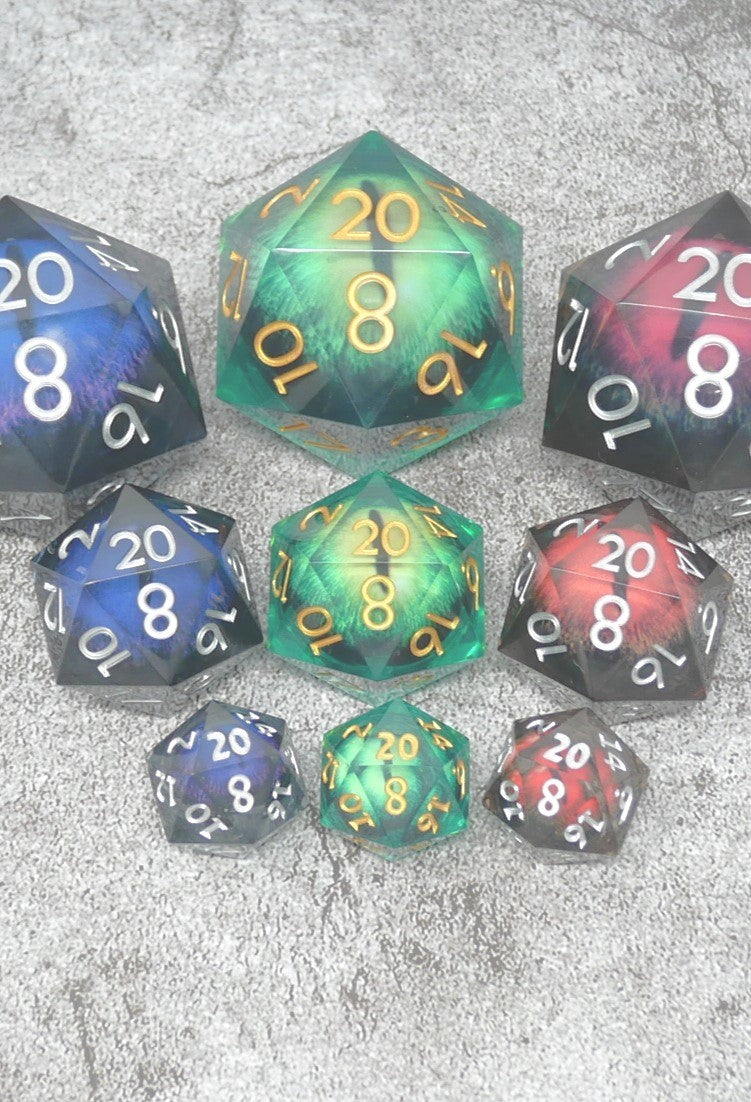 Mystery Liquid Bundle - 9 Dice Sets + 1 RPG Accessory - Echo Six Hobbies