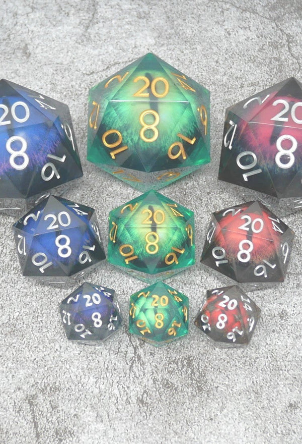 Mystery Liquid Bundle - 9 Dice Sets + 1 RPG Accessory - Echo Six Hobbies