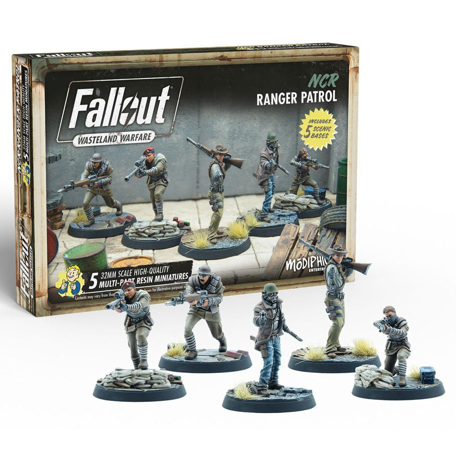 Little Shop of Magic Fallout: Wasteland Warfare - NCR - Ranger Patrol — Miniatures