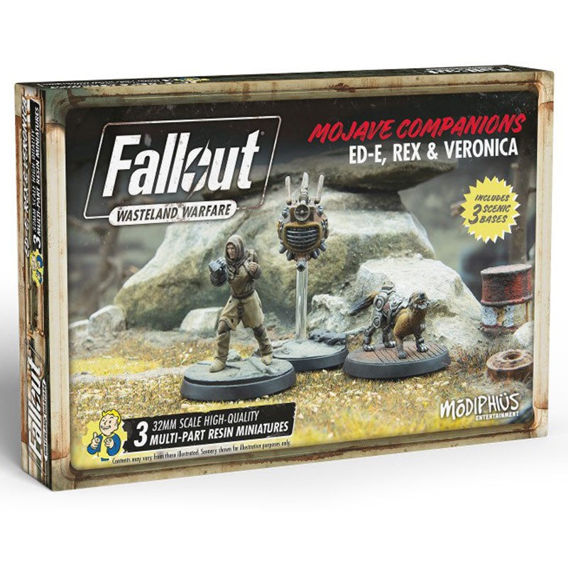 Little Shop of Magic Fallout: Wasteland Warfare - Mojave Companions - Ed-E, Rex & Veronica — Miniatures