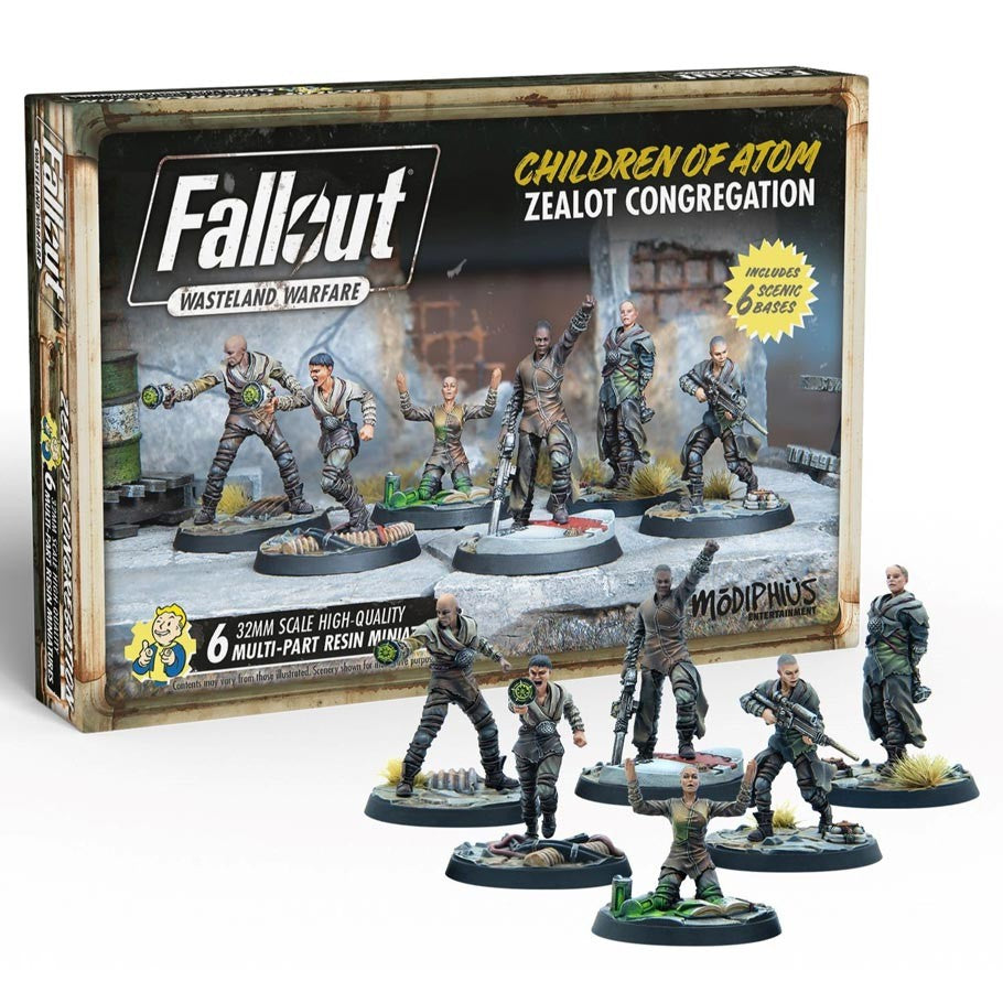 Little Shop of Magic Fallout: Wasteland Warfare - Children of Atom - Zealot Congregation — Miniatures