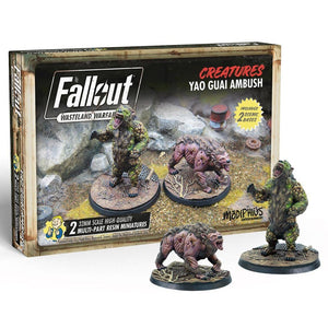 Little Shop of Magic Fallout: Wasteland Warfare - Creatures - Yao Guai Ambush — Miniatures