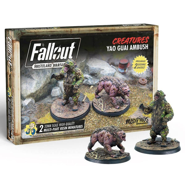 Little Shop of Magic Fallout: Wasteland Warfare - Creatures - Yao Guai Ambush — Miniatures
