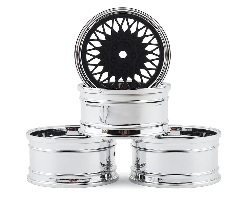 PowerHobby MST 501 Wheel Set (Flat Black) (4) (Offset Changeable) w/12mm Hex