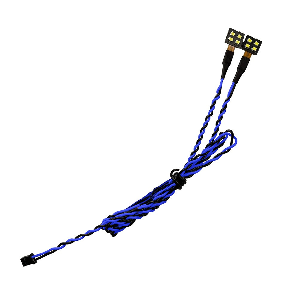 Attack 9mm 4-LED Square Wafer Blue