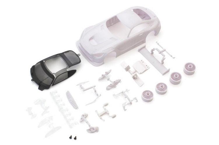 Kyosho MZN198 Mercedes-AMG GT3 White Body Set w/Wheel Mini-Z