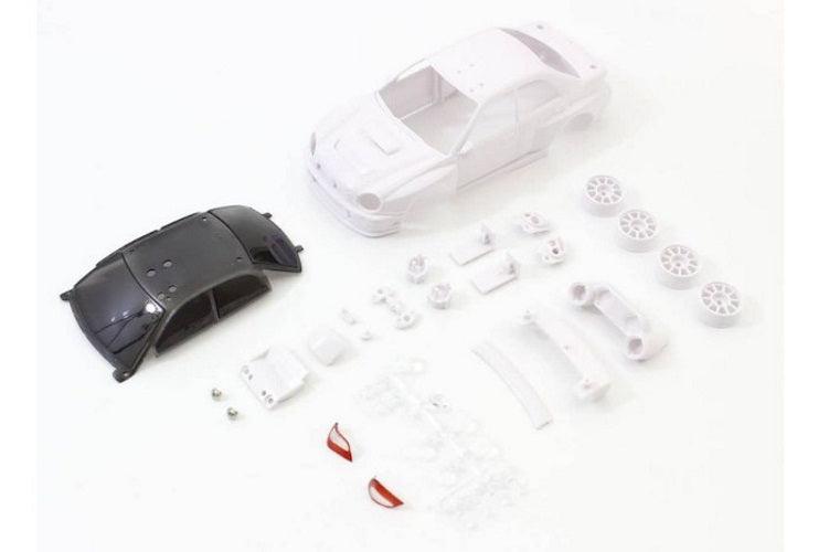 Kyosho MZN200 Impreza WRC 2002 White Body Set w/Wheel Mini-Z