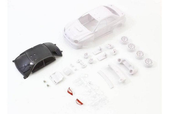 Kyosho MZN200 Impreza WRC 2002 White Body Set w/Wheel Mini-Z