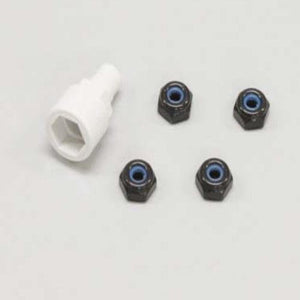 Kyosho MZW13BK Color Nylon Nut Black