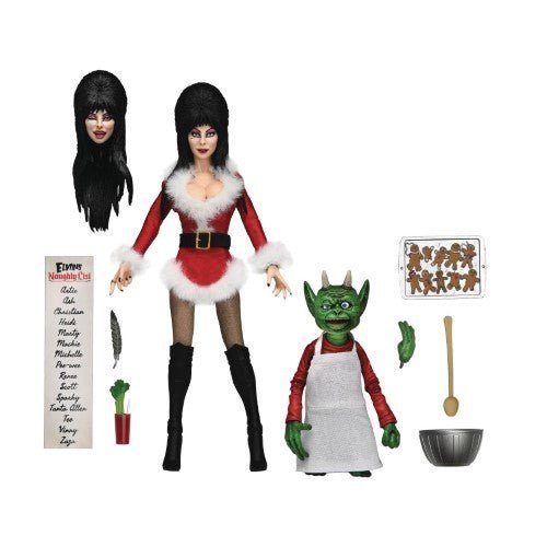 ToyShnip NECA Elvira Very Scary Xmas Clothed 8-Inch Scale Action Figure — Action & Toy Figures
