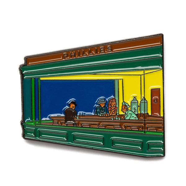 Nighthawks by Edward Hopper Enamel Pin - Today is Art Day