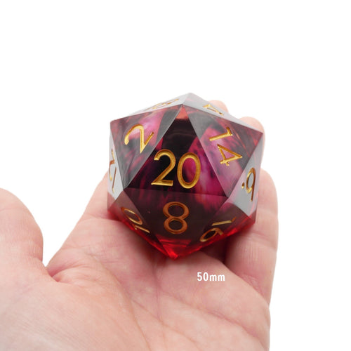 D20 Collective Nosferatu's Eye - Giant D20 Moving Eye DnD Dice | Acrylic RPG Gaming Dice
