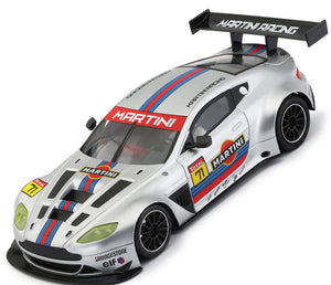 NSR Aston Martin Vantage GT3 Martini Racing Silver Sidewinder Slot Car 1/32