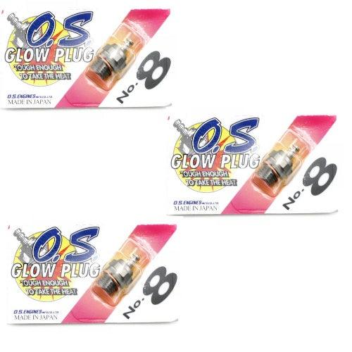 O.S. #8 Glow Plug Long Medium Air / Car OS 8 (3)