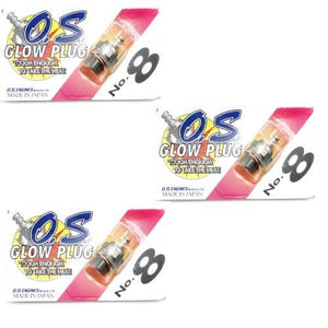 O.S. #8 Glow Plug Long Medium Air / Car OS 8 (3)