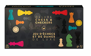 Little Shop of Magic Cardinal Legacy Deluxe Wooden Chess Checkers — Board Game