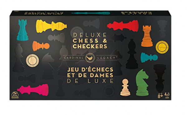 Little Shop of Magic Cardinal Legacy Deluxe Wooden Chess Checkers — Board Game