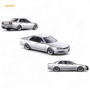 Mortal ER34 SKYLINE 25GT-t AIT Exhibition Model Ordinary Silver 1:64