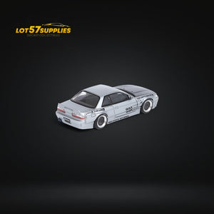 Inno64 Nissan Silvia S13 (V1) Pandem Rocket Bunny in Silver 1:64