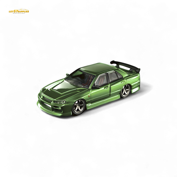 Mortal ER34 SKYLINE URAS Transparent Metallic Green 1:64