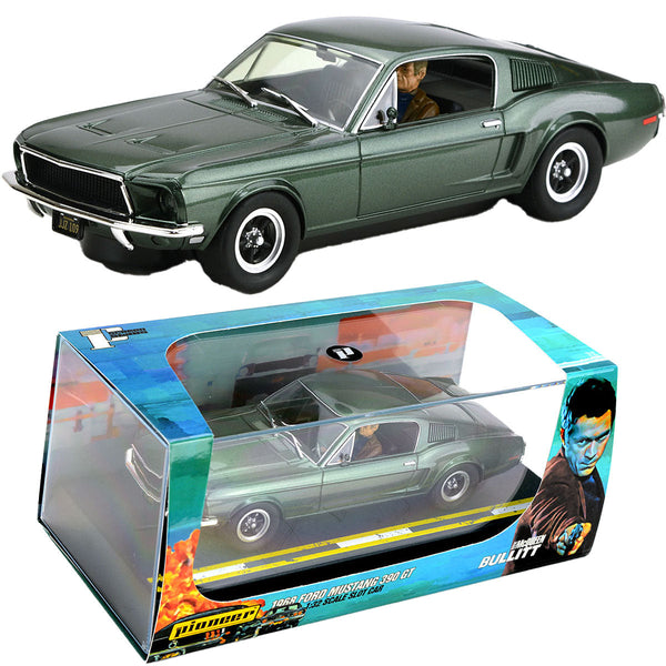Pioneer Steve McQueen Bullitt Ford Mustang 390 GT slot Car Scalextric DPR