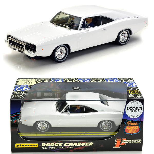 Pioneer Dodge Charger Hemi 426 White P149 1/32 slot Car for Scaelxtric DPR