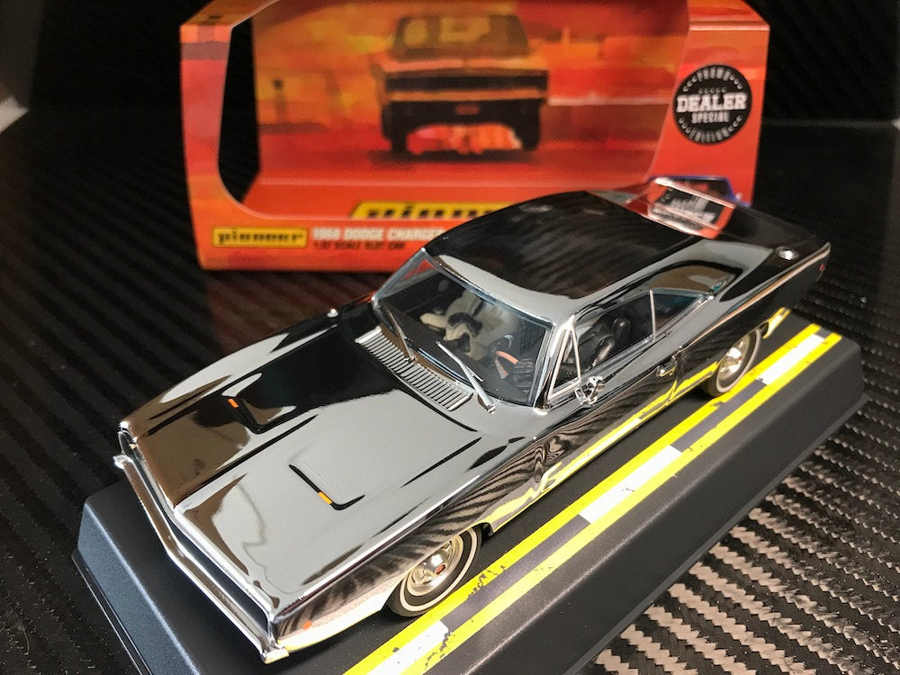 Pioneer Bullitt Assassins Dodge Charger R/T Chrome DEALER SPECIAL 1/32 slot Car