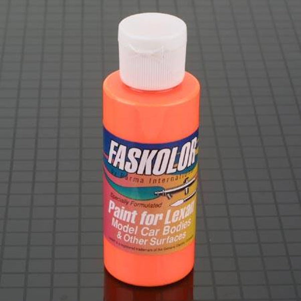 Parma 40103 Faskolor Water Based Airbrush Paint Fasflourescent Orange 2oz