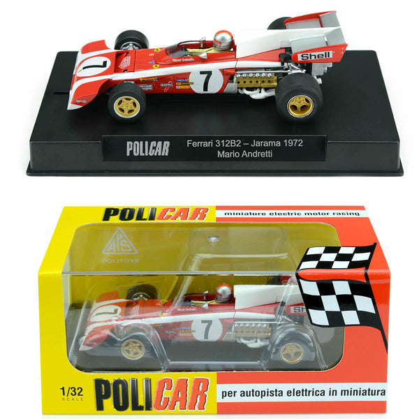 Policar Ferrari 312B2 Spanish GP 1972 Mario Andretti 1/32 slot car CAR05C Slot.it