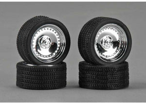 Pegasus Hobbies 1285 Model Kit Chrome 19" CL's w/ Tires Set (4) 1/24 / 25 Scale