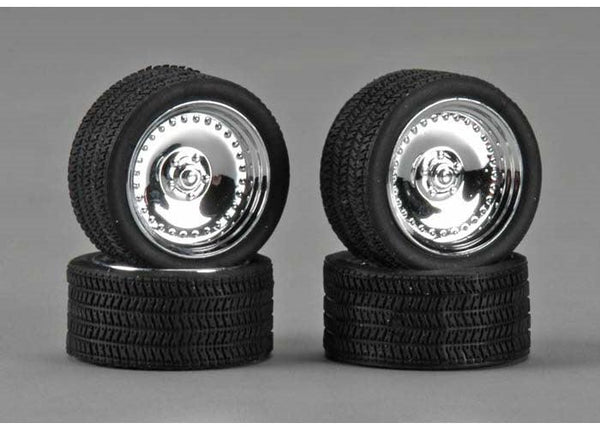 Pegasus Hobbies 1285 Model Kit Chrome 19" CL's w/ Tires Set (4) 1/24 / 25 Scale