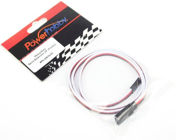 Powerhobby 24" Heavy Duty Servo Extension Wire Futaba Connector J 20AWG