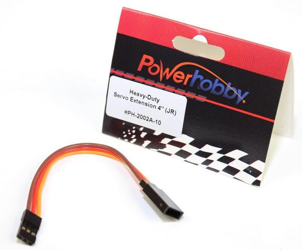 Powerhobby 4" Heavy Duty Servo Wire Extension JR Connector