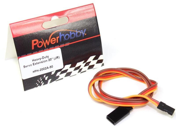 Powerhobby 20" Heavy Duty Servo Extension JR Connector / Plug