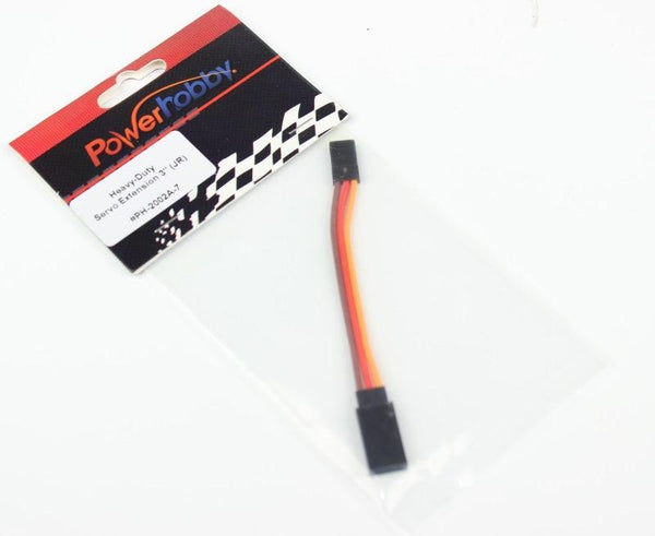 Powerhobby 3" Heavy Duty Servo Wire Extension JR Connector