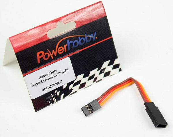 Powerhobby 3" Heavy Duty Servo Wire Extension JR Connector