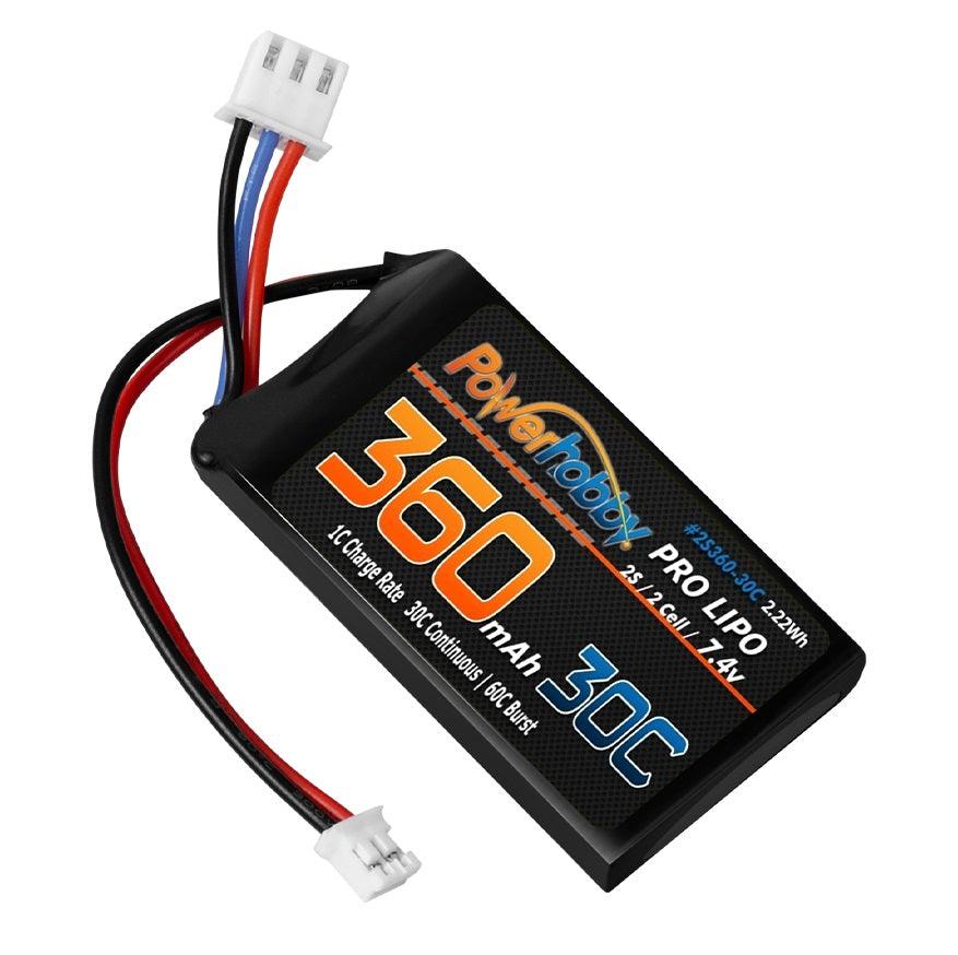 Powerhobby 2s 360mah 30C UPGRADE Lipo Battery : Axial SCX24