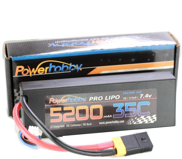 Powerhobby 2s 7.4v 5200mah 35c Lipo Battery FOR TRAXXAS Slash 4x4