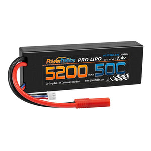 Powerhobby 2S 7.4V 5200mah 50C Lipo Battery w REDCAT 4.0mm Plug