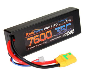 Powerhobby 2s 7.4v 7600mah 35c Lipo Battery w XT90 Plug 2-Cell