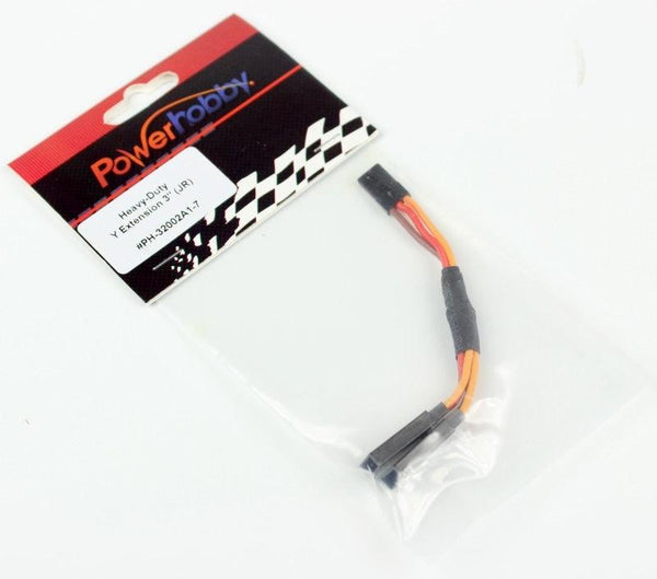 Powerhobby 3" Heavy Duty Y Servo Extension / Harness JR / Spektrum Connector