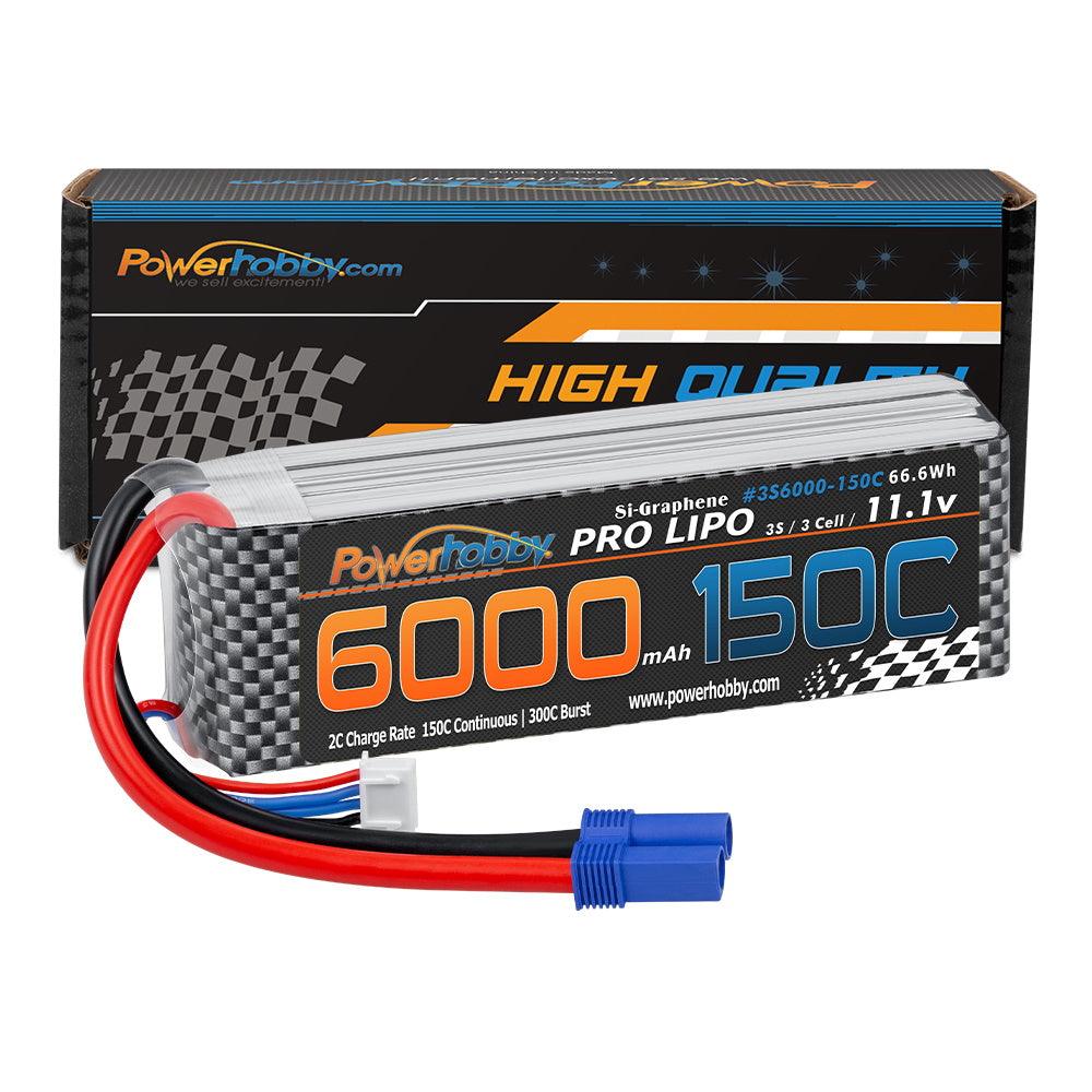 Powerhobby XTREME 3S 11.1V 6000mah 150c-300C Lipo Battery W EC5 3-Cell