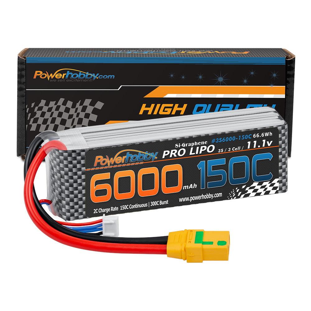 Powerhobby XTREME 3S 11.1V 6000mah 150c-300C Lipo Battery W XT90 3-Cell