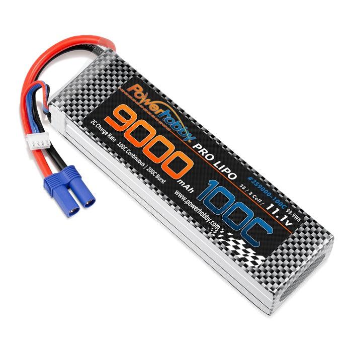 Powerhobby 3S 11.1V 9000mah 100C-200 Lipo Battery w EC5