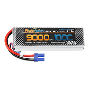 Powerhobby 3S 11.1V 9000mah 100C-200 Lipo Battery w EC5