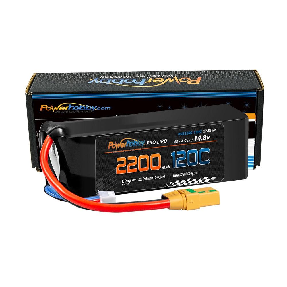 Powerhobby 4S 14.8V 2200mah 120c Lipo Battery w XT90 Plug